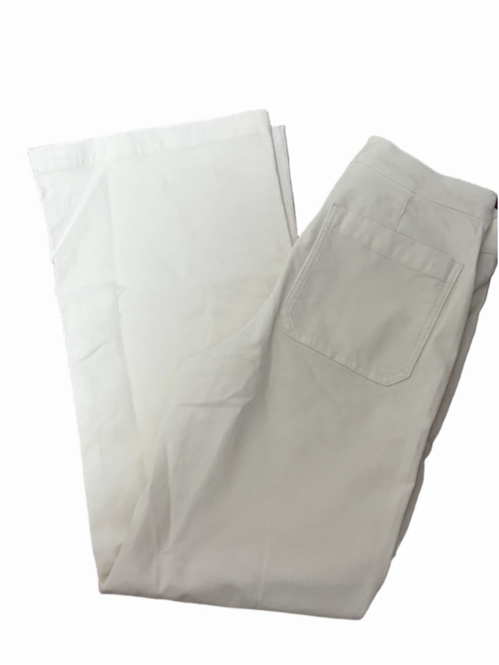 NWT Madewell The Wide-Leg Pant in Corduroy in white size 27 - Picture 7 of 10